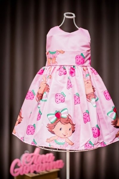 Vestido Infantil da Moranguinho Baby Vestido Infantil da Moranguinho Baby